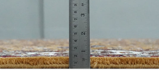 Traditional Floral Brown And White Hand Woven 5x7 ft Bedroom, Living Room Rug Wool Area Rug