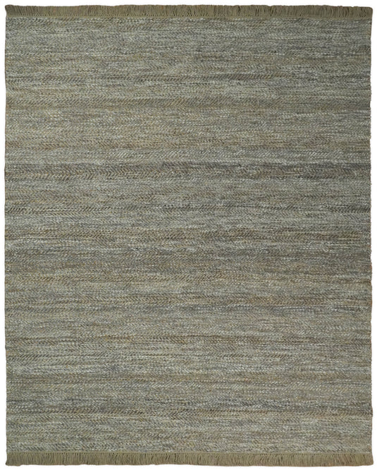 Available in USA Hand-Woven Brown and Charcoal 100% Natural Bedroom, Living Room Rug, kids Room Natural Jute Area Rug -AAJR11- (FC)