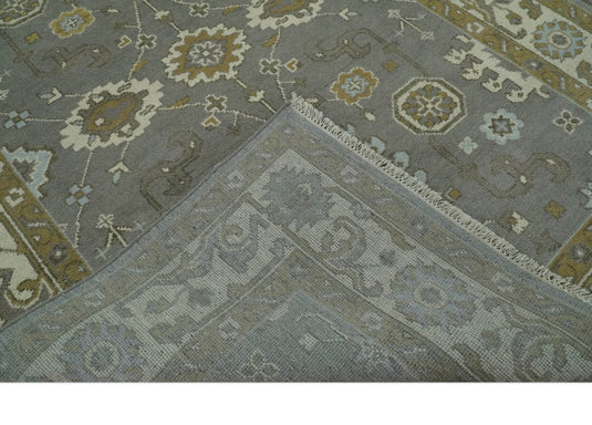 Hand Knotted Gray, Beige And Tan Traditional Rug 6x9 ft Ideal for Living, Bedroom And Dining Rooms | CP33172