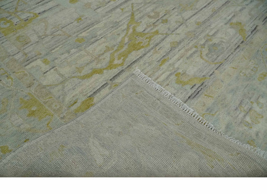 Hand Knotted Oriental Oushak Rug Beige and Ivory Multi Size Ideal for Living, Bedroom, and Dining Rooms |CP1701