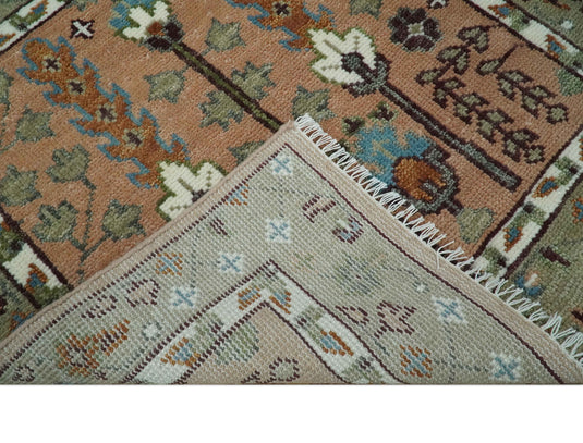 Pink,Olive and Beige Tree of Life Vintage Hand Knotted, Antique Turkish 5x8, 6x9, 8x10, 9x12, 10x14, 12x15 Wool Rug, Living Room Rug CP684S