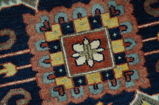 Hand Knotted Traditional Rust, Ivory, Black And Yellow Wool Rug 9x12 ft Ideal for Living, Bedroom And Dining Rooms | CP2475912