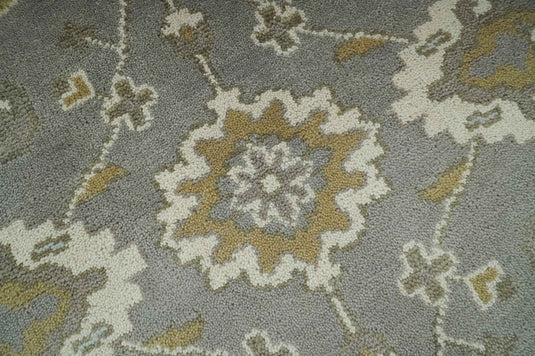 Hand Knotted Gray, Beige And Tan Traditional Rug 6x9 ft Ideal for Living, Bedroom And Dining Rooms | CP33172