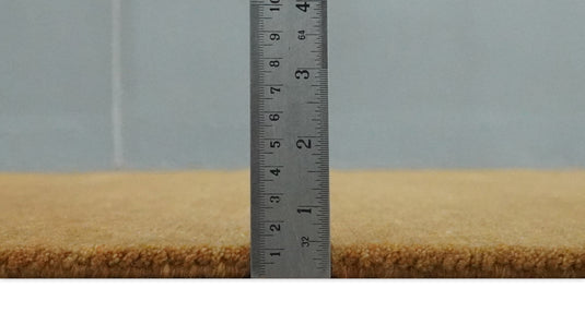 Modern Geometrical Pattern Hand Knotted Rust and Brown 4x6 ft Bedroom, Living Room Rug Wool Area Rug