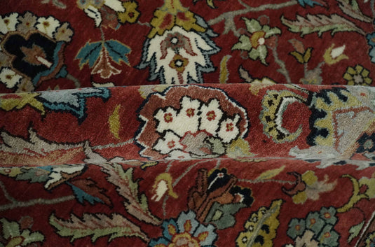 Beautiful Premium look Oushak Hand knotted Brown and Ivory 8x10 wool Area Rug