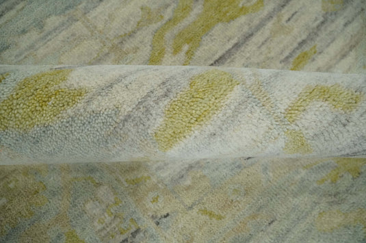 Hand Knotted Oriental Oushak Rug Beige and Ivory Multi Size Ideal for Living, Bedroom, and Dining Rooms |CP1701