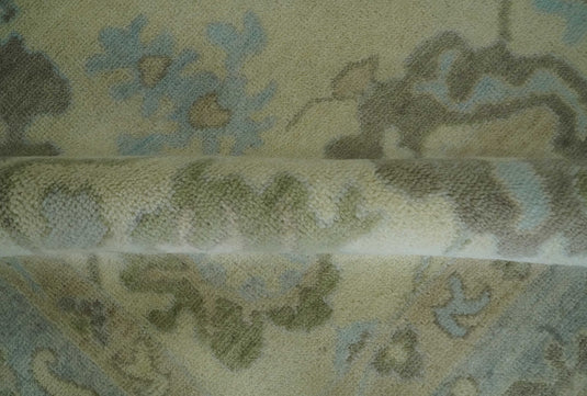 Hand Knotted Oriental Oushak Rug Beige and Grey Multi Size Ideal for Living, Bedroom, and Dining Rooms |CP1709