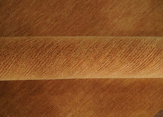 Modern Geometrical Pattern Hand Knotted Rust and Brown 4x6 ft Bedroom, Living Room Rug Wool Area Rug