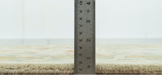 Traditional Floral Brown And Beige Hand Tufted 8x10 ft Bedroom, Living Room Rug Wool Area Rug