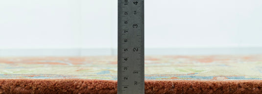 Traditional Oushak Rust And Beige Hand Tufted 8x10 ft Bedroom, Living Room Rug Wool Area Rug