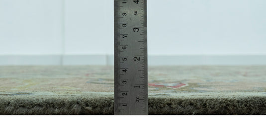 Traditional Floral Green And Brown Hand Tufted 8x10 ft Bedroom, Living Room Rug Wool Area Rug