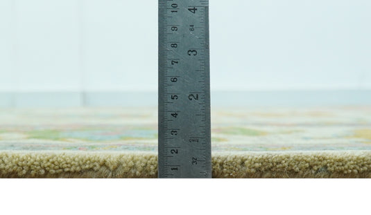 Beige And Colorful Traditional Oushak Hand Tufted 8x10 ft Bedroom, Living Room Rug Wool Area Rug