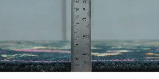 Versatile Green Antique Look Jungle Life Hand-Knotted 8x10 Wool Area Rug Ideal for Living Room, Dinning Room,Kids Room and Bedroom