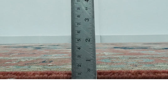 Hand Knotted Traditional Heriz Rust, Black, Blue And Ivory Wool Rug 9x12 ft Ideal for Living, Bedroom And Dining Rooms | CP1959912