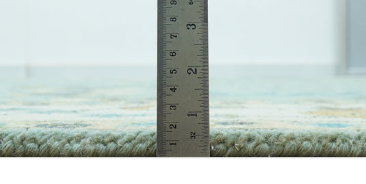 Turkish Wool Oushak Rug, Blue and Ivory Hand Knotted 6x9, 8x10, 9x12 and 10x14 Antique Vintage Style Rug, Bedroom, Living Room Rug