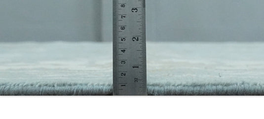 Traditional Persian Oushak Hand knotted Aqua, Ivory and Olive 8x10 wool Area Rug