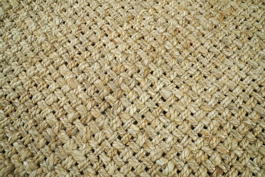 Available in USA Hand-Woven Brown 100% Natural 5x8, 8x10 ft Bedroom, Living Room Rug, kids Room Natural Jute Area Rug -AAJR007- (FC)