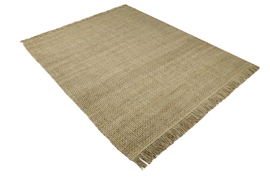 Available in USA Hand-Woven Brown 100% Natural 5x8, 8x10 ft Bedroom, Living Room Rug, kids Room Natural Jute Area Rug -AAJR007- (FC)