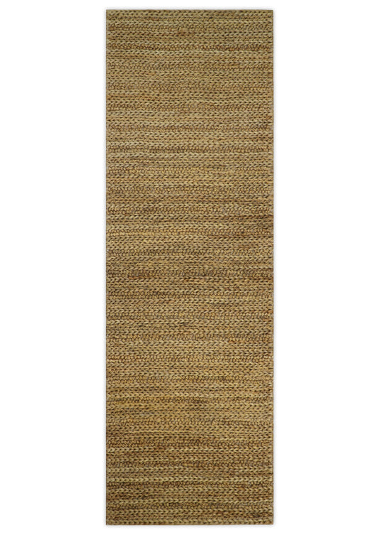 Available in USA Hand-Woven Light Beige 100% Natural Bedroom, Living Room Rug, kids Room Natural Jute Area Rug -AAJR15- (FC)