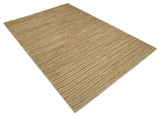 Available in USA Hand-Woven Light Beige 100% Natural Bedroom, Living Room Rug, kids Room Natural Jute Area Rug -AAJR15- (FC)