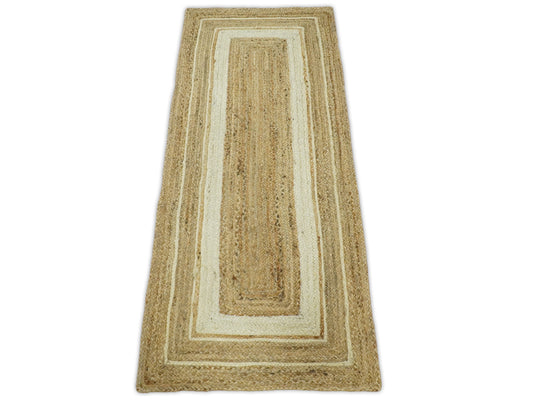 Available in USA Hand-Woven Brown and White 100% Natural Bedroom, Living Room Rug, kids Room Natural Jute Area Rug -AAJR3- (FC)