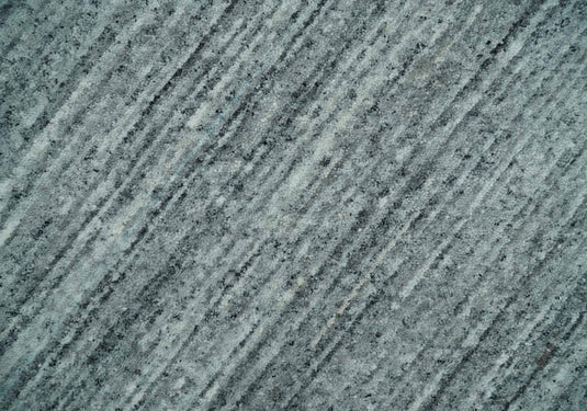 Modern Solid Silver And Gray Handloom 8x10 ft Bedroom, Living Room Rug Wool Area Rug
