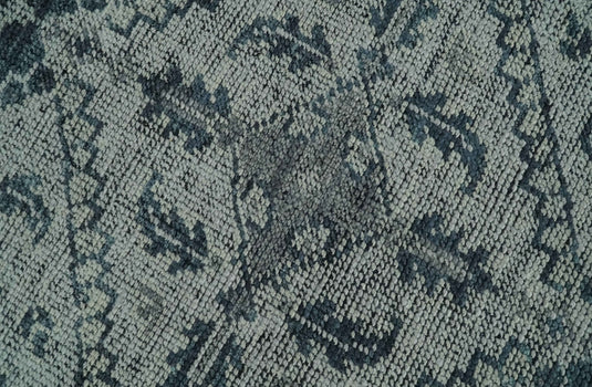 Traditional Pattern Gray And Silver Serapi Hand Knotted Bedroom, Living Room Rug Wool Area Rug