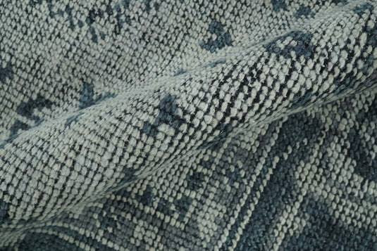 Traditional Pattern Gray And Silver Serapi Hand Knotted Bedroom, Living Room Rug Wool Area Rug