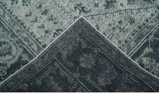 Traditional Pattern Gray And Silver Serapi Hand Knotted Bedroom, Living Room Rug Wool Area Rug