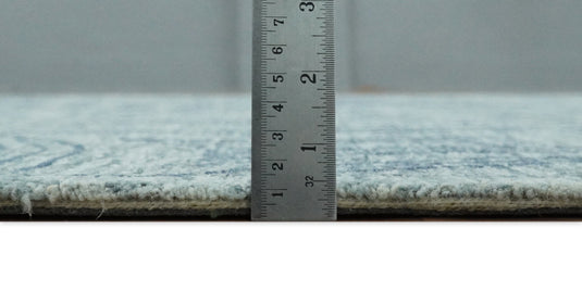 Hand Tufted Gray and Blue Tribal Design Wool Area Rug, Scandinavian Rug, Kids, Living Room, Bedroom and Dinning Rug | MA64