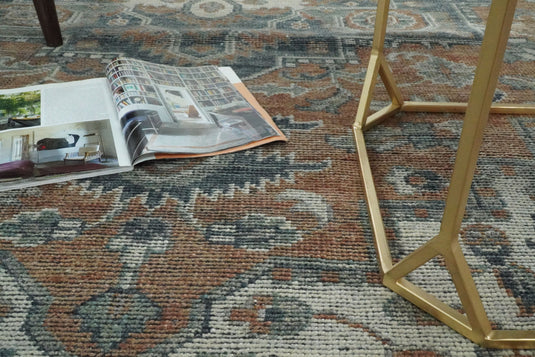 Vintage Distressed Hand Knotted Serapi Charcoal and Rust 3X5, 4X6, 5x8, 6x9, 8x10, 9x12 Traditional Antique Persian Area Rug |2398