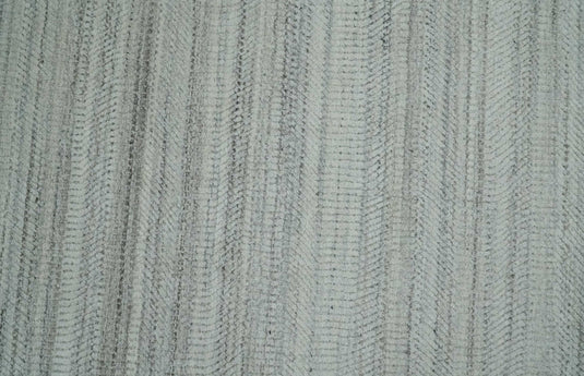 Flatwoven Shaded Scandinavian Hand Made Blended Wool Area Rug, Beige, Camel and Brown ,8x10 | KE04810