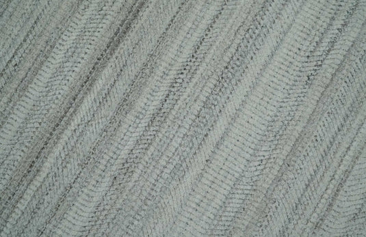 Flatwoven Shaded Scandinavian Hand Made Blended Wool Area Rug, Beige, Camel and Brown ,8x10 | KE04810