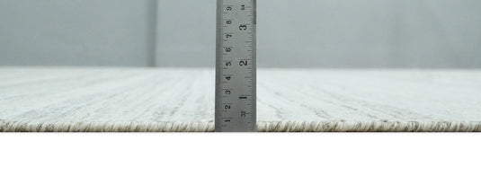 Flatwoven Shaded Scandinavian Hand Made Blended Wool Area Rug, Beige, Camel and Brown ,8x10 | KE04810