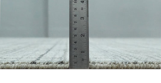 Flatwoven Checkered Scandinavian Hand Made Blended Wool Area Rug, Beige, Brown and Gray ,8x10 | KE31810