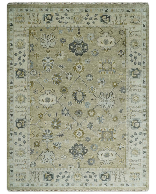 Antique Tradtional Vintage Oushak Camel, Gold and Ivory 5x8,6x9,8x10,9x12,10x14 and 12x15 | CP920