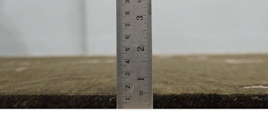 Floral Wool and Silk Hand Woven Rug, Dark brown and Copper, 6x8 | HL768