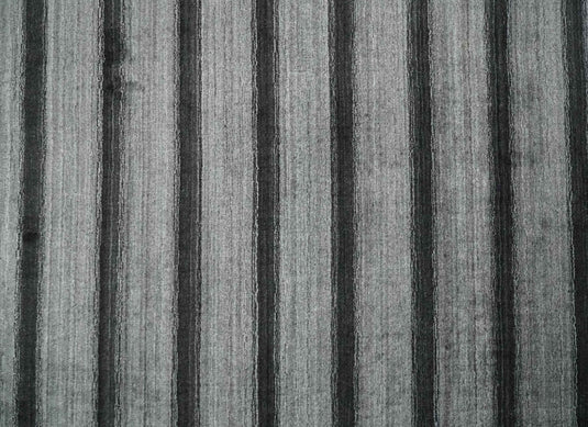 Modern Scandinavian Stripes Style Wool Hand Woven Area Rug Silver and Grey rug, 5x7 | HL11