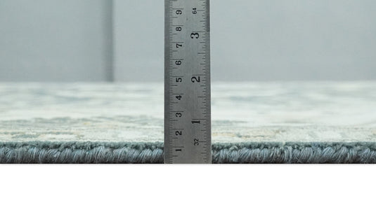 Traditional Blue Teal, Olive and Ivory Oriental Hand knotted Oushak Eclectic 8x10 All Wool Area Rug, Living Room Rug | CP880810