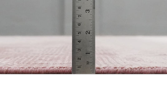 Hand Woven and Carved Pink Floral Art Silk Rug, 4x6 and 6x9