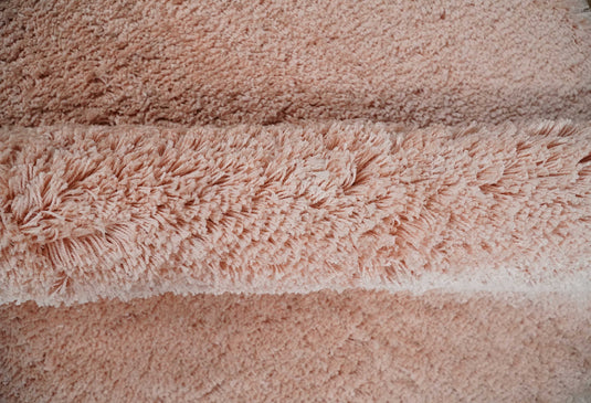 Hand Woven Soft Solid Plush 3x5, 4x6 and 5x7 Dark Pink Shaggy Area Rug | SHAG11