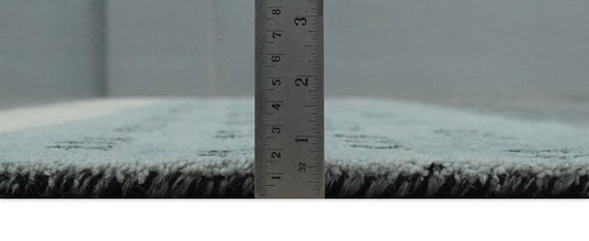 Hand Knotted modern Black, Charcoal, silver Lori Gabbeh Traditional Antique Southwestern rug, 6X8