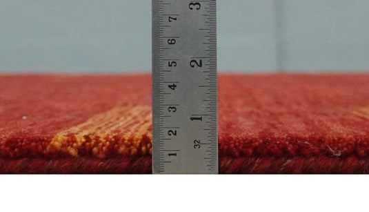 Hand Woven Red, Gold and Brown Wool southwestern Lori area rug, 6x8