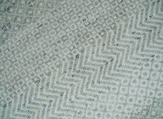 8x10 Hand Knotted Silver Grey and Ivory Trellis Scandinavian Rug Made with Fine Wool |CP945810