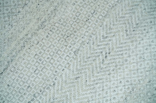 8x10 Hand Knotted Silver, Ivory and Grey Trellis Scandinavian Rug Made with Fine Wool |CP955810