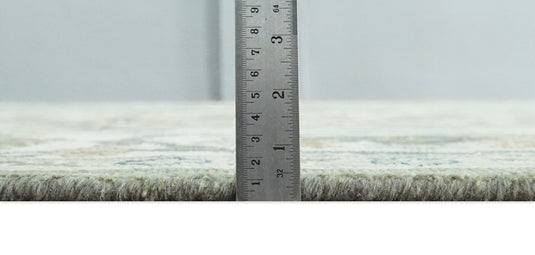 Hand knotted Antique Grey and Ivory Traditional wool area rug | CP976810