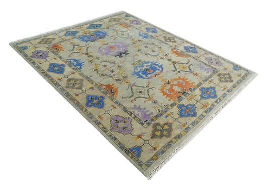 Hand knotted Antique Silver, Beige and Grey Traditional wool area rug | CP977810