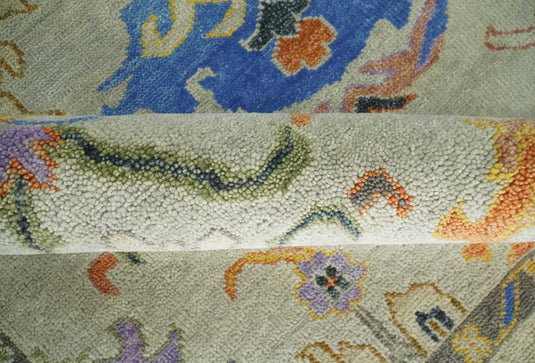 Hand knotted Antique Silver, Beige and Grey Traditional wool area rug | CP977810