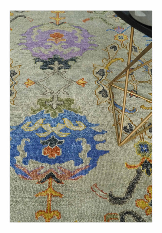 Hand knotted Antique Silver, Beige and Grey Traditional wool area rug | CP977810