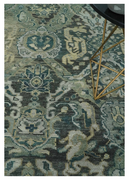 Antique Gray and Silver Oriental Oushak Hand knotted Multi Size wool Area Rug | CP1328